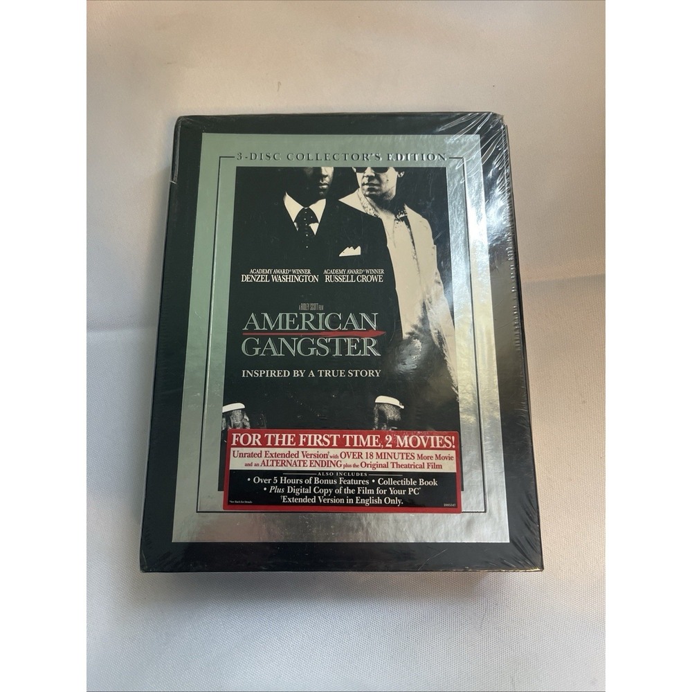 AMERICAN GANGSTER 3 DISC COLLECTORS EDITION DVD BOX SET BRAND NEW RIDLEY SCOTT
